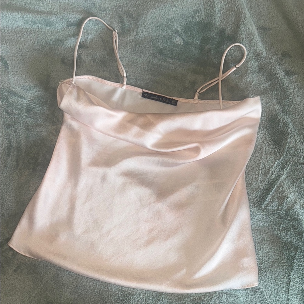 Abercrombie & Fitch Light Pink Satin Camisole